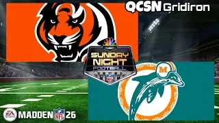Sunday Night Football Season 3 Week 16: Bengals vs Dolphins | Madden NFL 26