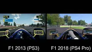 F1 2013 (PS3) vs F1 2018 (PS4 Pro)