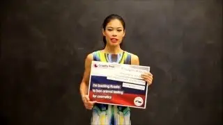 Vanessa-Mae in Russia with Cruelty Free International to call for animal testing ban