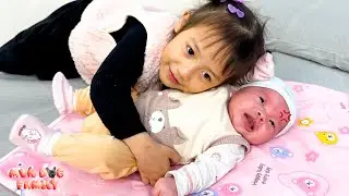 School’s Over! Diem Knows Exactly What to Do: Hug Baby Banh Bao