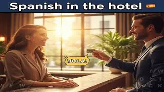 Learn Spanish Conversation at the Hotel 🏨 | Beginner Dialogue (Reception & Room Service)