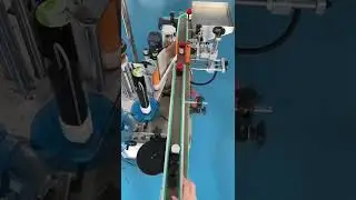 Semi-automatic sticker labeling machine #Amazing #Technology #SHORTS