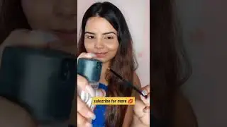 Glass Skin Glossy Makeup| Easy Spring/Summer Makeup| Colourful Eyeliner Hack #shorts #youtubeshorts