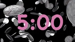5 Minute Money and Coins Timer with Music | Soothing Lovers