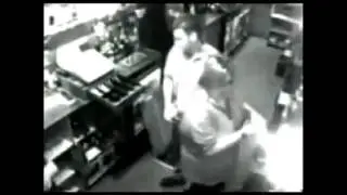 Funny Poor Woman Falls Down Trap Door