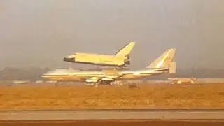 NASA Space Shuttle Enterprise & Boeing 747 ALT-16 Free Flight #5 on Oct 26 1977 with Prince Charles