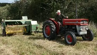 Massey Ferguson 135 Multi Power With John Deere 342 Mini Baler