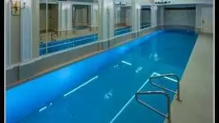 Swimming pool design featuring a moving floor