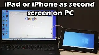How to use iPhone or iPad as second screen on PC