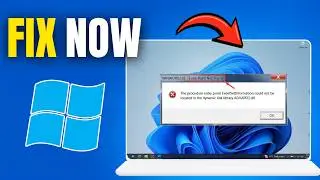 Entry Point Not Found Error Fix | Windows Tutorial (Step-By-Step)