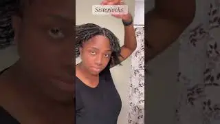 1 year with Sisterlocks #sisterlocks #microlocs #microlocstyles #sisterlockjourney #locs
