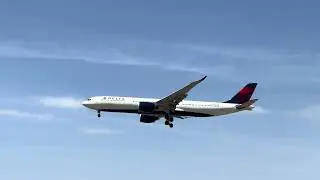 Delta Airlines DL57 Airbus A330-900 N404DX Arriving at Salt Lake City (SLC) from Amsterdam (AMS)