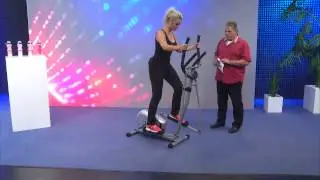 Hocheffektives Vibrations-Trainingsger&auml;t mit Expander & LCD-Display