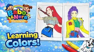 Rumi & Mira 🎨🐾 | Fun Coloring Huntrix Characters