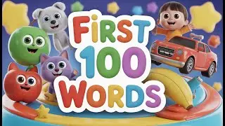 First 100 Words for Kids 👶 | Learn First Words | Toddler Learning Video
