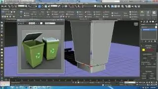 Tutorial on Modeling a garbage can in 3dsmax.