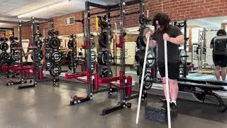 Movement Library: 1-Leg Heel Tap Squat with Lateral Band