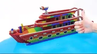 Buckyballs Magnetic Boat Build ASMR | Satisfying Magnetic Assembly