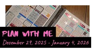Plan With Me December 29, 2025 - January 4, 2026 | Planner Problem Cute Winter | Plan B Planner