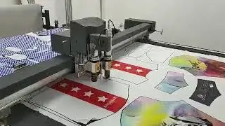 RUK knitted fabric contour visual system camera cutting machine