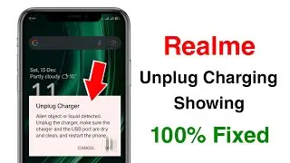unplug charger alien object or liquid detected realme | unplug charger kaise thik kare realme