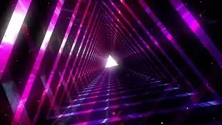 4K Neon Tunnel VJ Loop Motion Background  Triangle Tunnel VJ Loops  4K VJ Loops 2021 1080pFHR