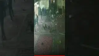 CCTV Footage Shows Vandalism Inside Mosque in Tehran