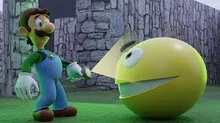 Pacman vs Luigi's Mansion
