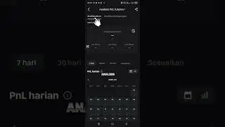 Tutorial Cek PNL kalender di Exchange Bitget. #tradingcuan #bitget #trading