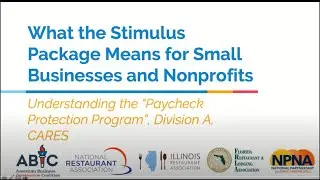 Webinar  What the Stimulus Package Means for Small Businesses and Nonprofits
