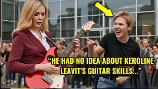 Liberal Teen Challenges Karoline Leavitt to a Guitar Battle&mdash;But Her Talent Leaves Him Speechless.