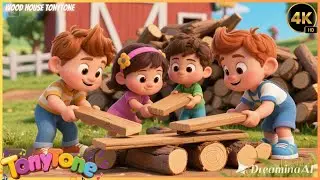 🎵New Build a Wooden House Song 🪵🏡 | Farm Fun Kids Song 🌾👧🧒