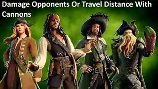 Damage Opponents Or Travel Distance With Cannons Fortnite Cursed Sail Pirate Code Seven Quest