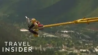 Fly Over A Canyon On This Giant Swing