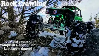 The last snow dance for these custom rc performance crawlers.