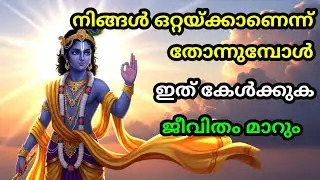 നിങ്ങൾ ഒറ്റയ്ക്കാണെന്ന് തോന്നുമ്പോൾ, ഇത് കേൾക്കുക Bhagavad githa malayalam | Gita Saaram | krishna
