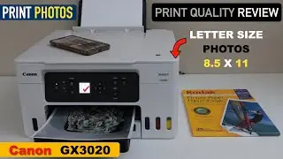 Canon MAXIFY GX3020 Print Quality Review, Printing Photos !