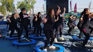 NITROCUMBIA - LOS DUTIS | COREO JUMPING POR KARLYTA (NIVEL INTERMEDIO) #jump #trampolin 