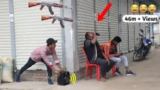 Fake Firing PRANK | Fake G-U-N shot PRANK on Public  Awesome Reaction|( Part 3) By - ComicaL TV