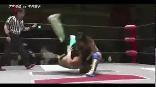 Reika Saiki Snapmare & Soccerball Kick