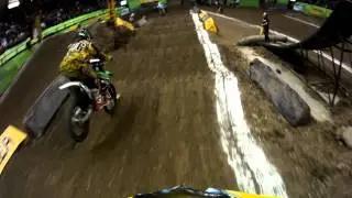 PA Tirado wears a JonesCAM HD REVOLT during LCQ during Kicker Arenacross race