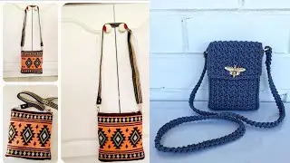 Crochet Crossbody Phone Bag, Handmade Crochet Phone Bag, Crochet Phone Bag, Crochet Phone Bag