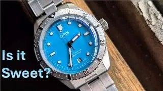 Oris Divers Sixty-Five Cotton Candy in Stainless Steel