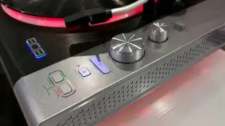 808 Audio TT100BK  turntable with Bluetooth function and LED light show