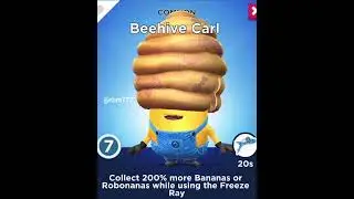 Minion Rush Beehive Carl Minion shorts