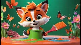 Fuzzy Fox Paints a Tree | Creative Fox Art Song for Toddlers | Fun Nursery Rhyme for Kids