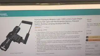 Demo 2 - MA3TY Tactical Flashlight with Pressure Switch Installed