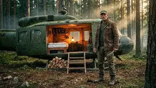 From Jungle Crash to Luxury Living: Helicopter Wreck Transformed into a Stunning Modern Apartment