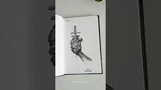 Inktober 2025 Day 6 | Pierce | Daily art challenge | Heart & Sword Concept Art | #shorts