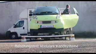 Belastungstest Modulare Wandsysteme